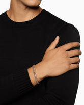 Sculpted Cable Cuff Bracelet in 18K Rose Gold with Cognac Diamonds, 7mm